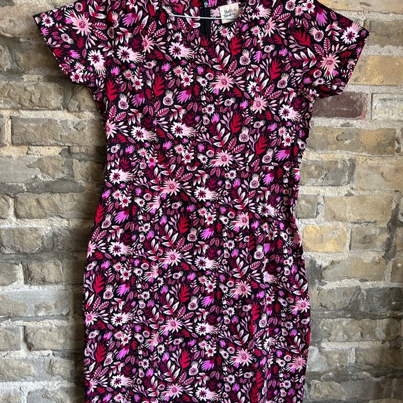 Mata Traders 100% Cotton Bella Dress Fuchsia - Picture 4 of 5